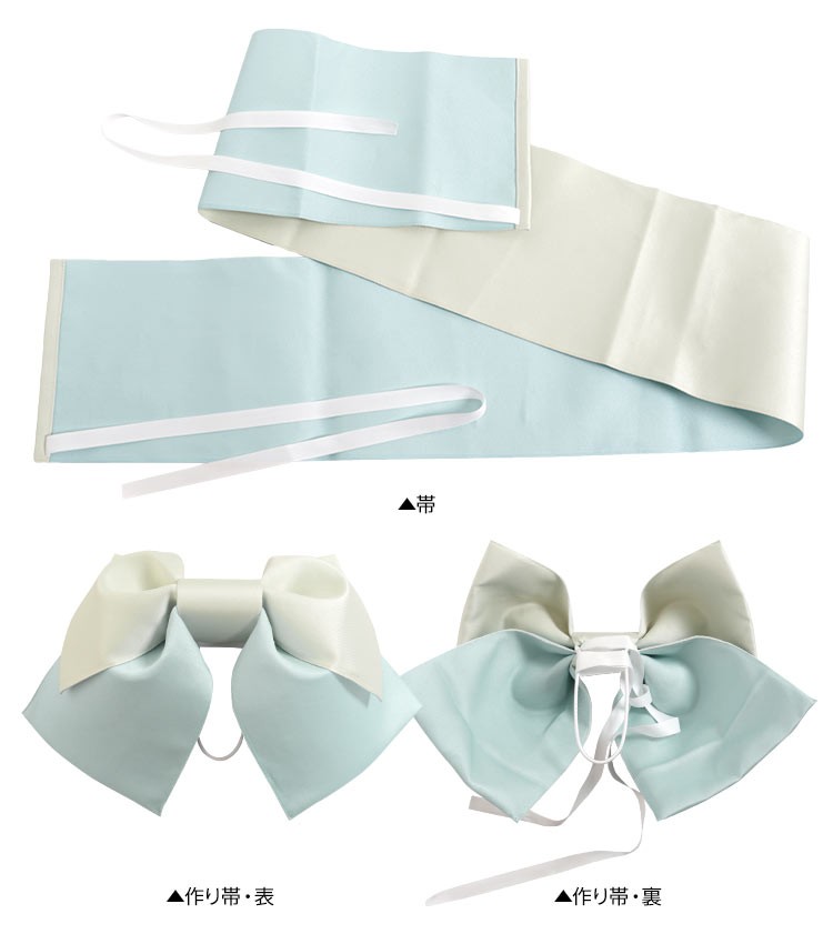 コットン 大人の浴衣＋作り帯セット レディース 女性 浴衣セット 帯 レトロ モダン 赤 紺 花柄 ストライプ 花火大会 X379