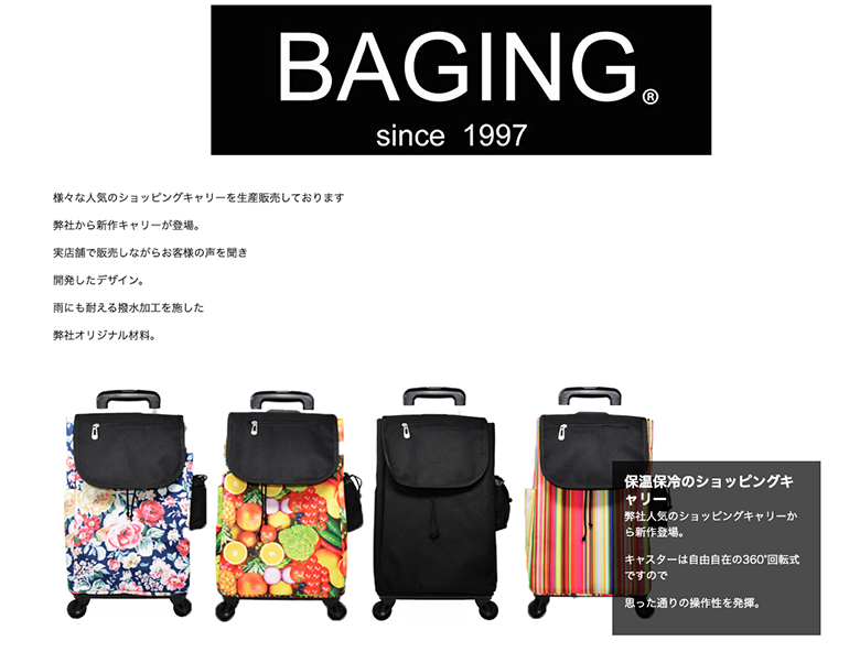 キャリーカート 機内持ち込み可能 横押し ショッピングキャリー