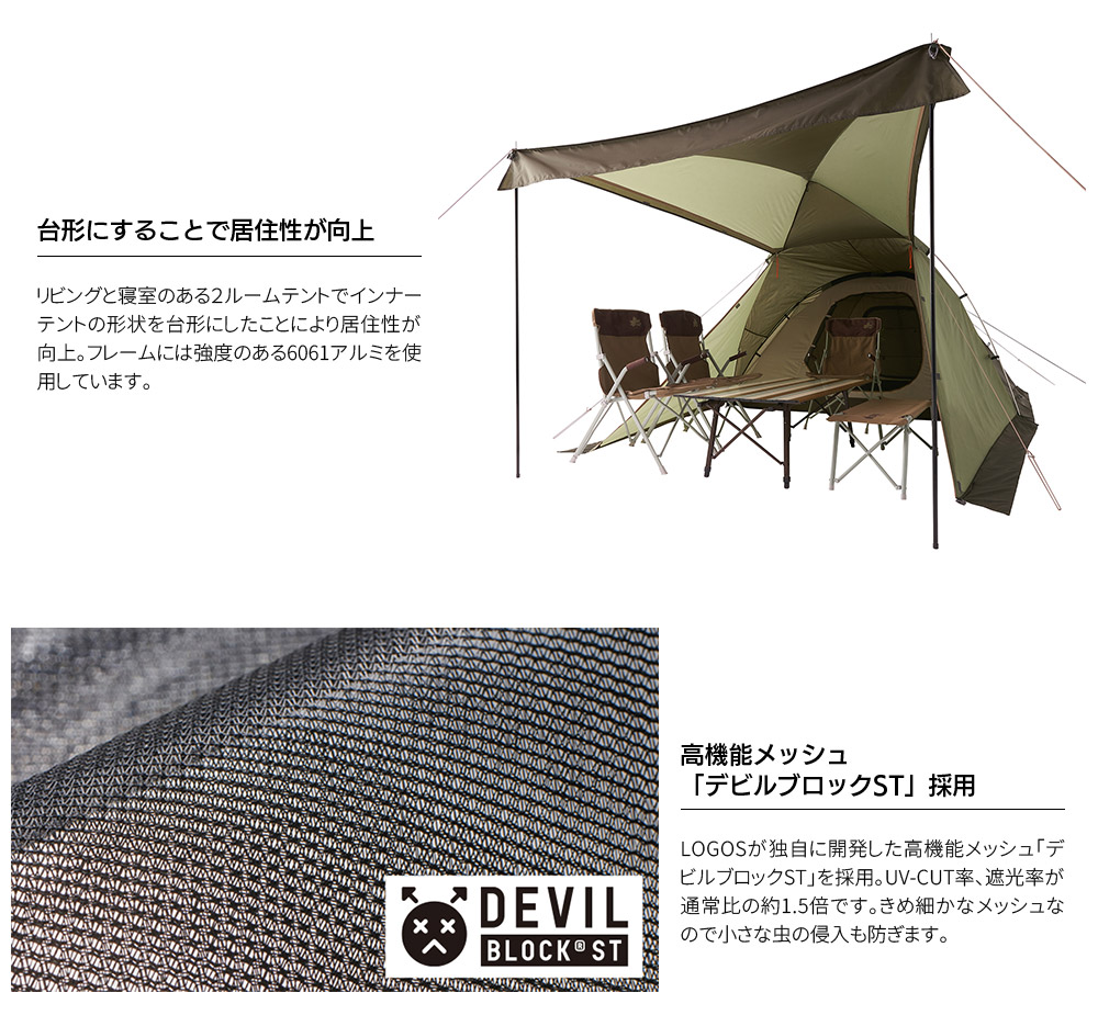 LOGOS ロゴス neos PANEL オーニングプラトーXL-BB 71201002