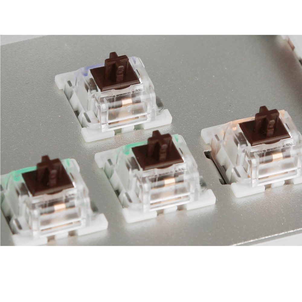 ゲーミング キーボード 白 茶軸 テンキー 有線 日本語配列 NASRシリーズ メカニカル ホワイト 20種類LED色変 プレゼント 1年保証