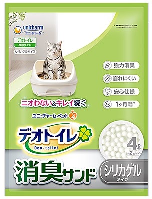 ユニチャーム 取替サンド デオトイレ 消臭サンド 4L ユニ・チャームペット 猫砂 システム デオトイレ 消臭サンド 4L