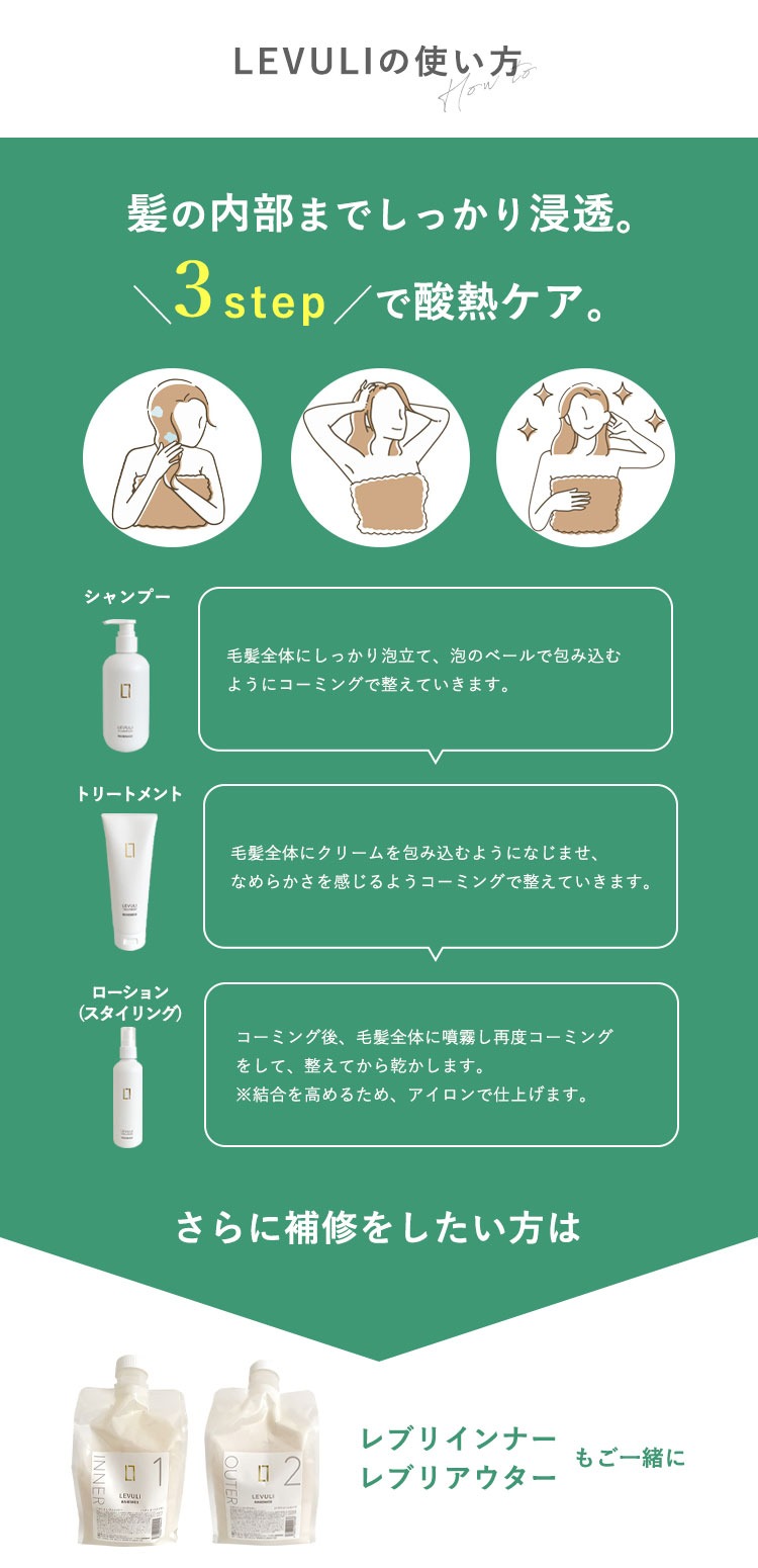 ハホニコ レブリ シャンプー 1000ml＋ トリートメント 1000g＋