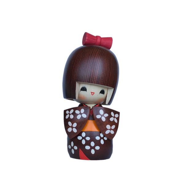 こけし 晃常作 小袖小、雨やどり KOKESHI JAPN 振袖 創作こけし