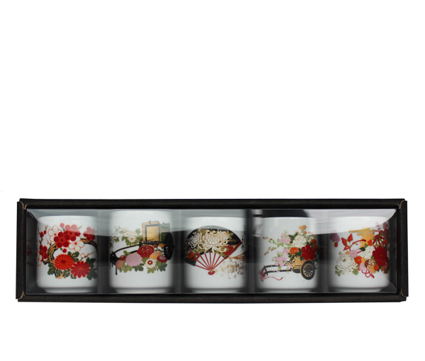 酒器 ミニぐいのみ5個セット JAPAN SAKE DRINKING SET 日本製 おちょこ