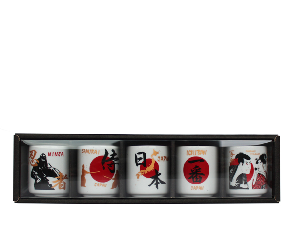 酒器 ミニぐいのみ5個セット JAPAN SAKE DRINKING SET 日本製 おちょこ