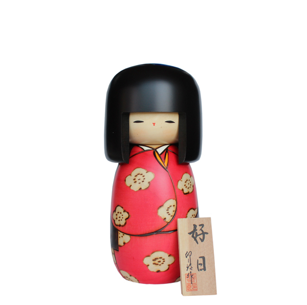 こけし 卯三郎 好日中 KOKESHI JAPN 内閣総理大臣賞受賞作者 創作こけし 日本製 木工品 工芸品 ホームステイ インバウンド 海外出張に  :OZA-174:kodawari-stick - 通販 - Yahoo!ショッピング