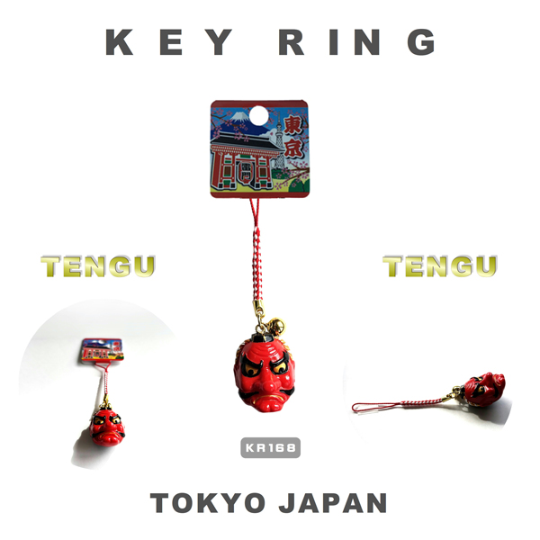 根付 狐面桜舞 狐面 天狗面 日本吉祥 LUCKY CHARM 参拝グッズ 神社