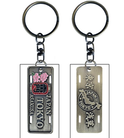 キーホルダー 日本 KEY RING JAPAN 東京名所 浅草 雷門 スカイ