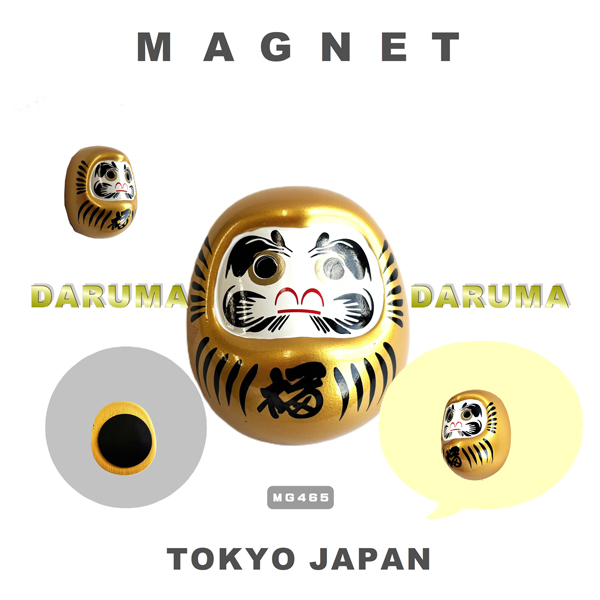 マグネット 天狗 だるま赤 だるま金 白狐 MAGNET LUCKY GOODS 磁石