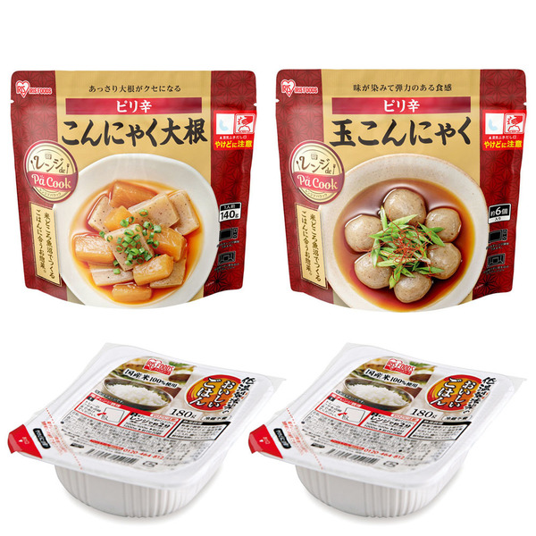 お惣菜 レトルトセット レンジアップ もつ煮込み 牛すじ大根 豚汁 鶏もも大根 肉じゃが ピリ辛 レンジアップセット アイリスフーズ｜kodawari-y｜06