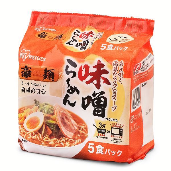 インスタントラーメン 安い 醤油 味噌 旨辛 5食 即席めん しょうゆ 即席 インスタント プレゼント 豪麺 ラーメン アイリスフーズ｜kodawari-y｜02