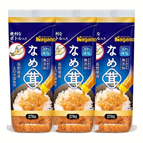 なめ茸 ボトル 3本 なめ茸ボトル入り 270g ナガノトマト :m7180311:食のこだわり総本舗食彩館 - 通販 - Yahoo!ショッピング