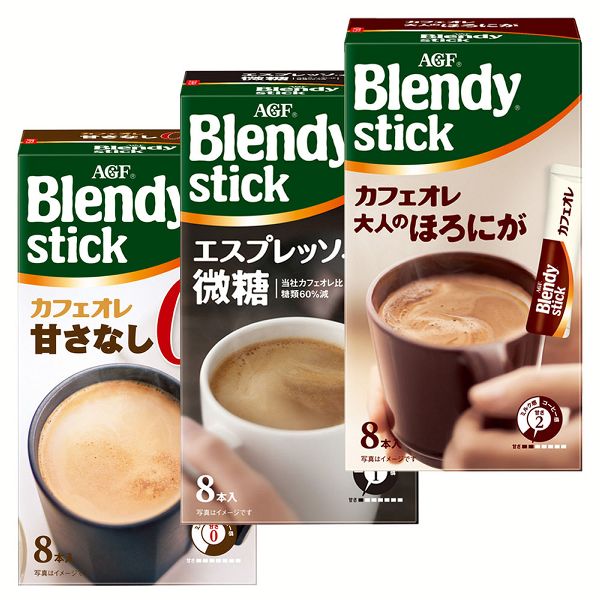 ブレンディスティック カフェオレ 3箱 ブレンディ スティック アソートセット AGF キャラメル カフェインレス 紅茶 ココア 抹茶｜kodawari-y｜02