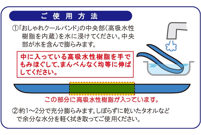 おしゃれクールバンド ブルー系花柄