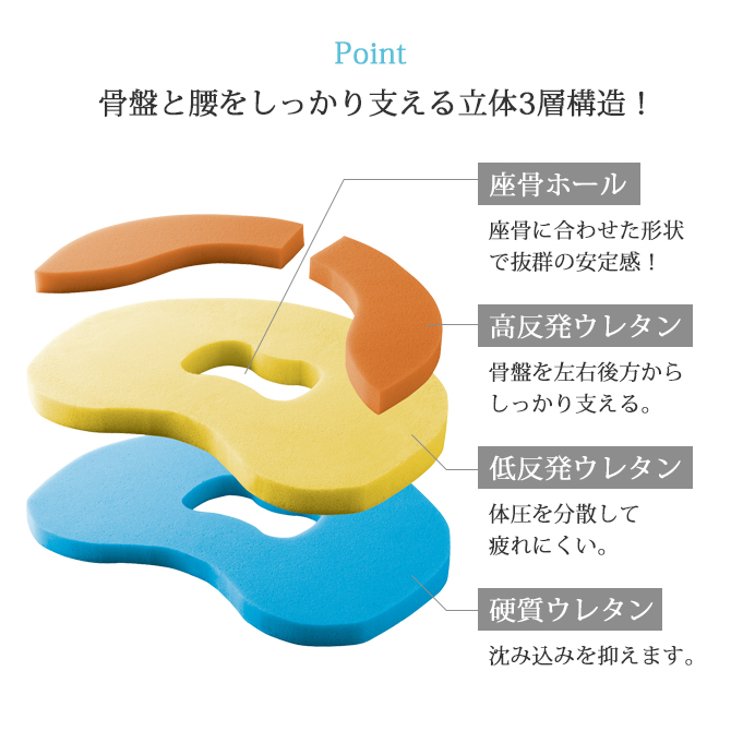 NASASEASONS（ナサシーズンズ） クッション 座布団 腰痛 産後 出産