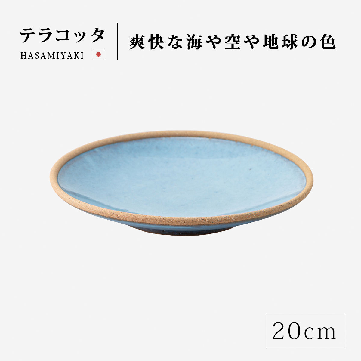 テラコッタ大皿　【未使用品】 Demi Voo 皿 大皿 取皿 お皿 プレート 丸 テラコッタ 玉8号皿 24487