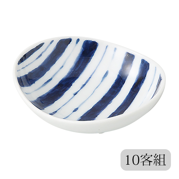 1500円OFF！(最大)〜10/9(月)23:59】 楕円カレー鉢 濃唐草 5客組 58617