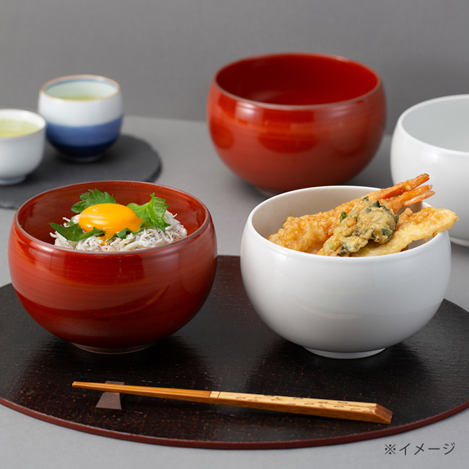 Demi Voo 丼 どんぶり モノトーン 丼 白 3客組 67594 : こだわり雑貨