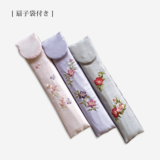 手描き春麗 扇子袋セット