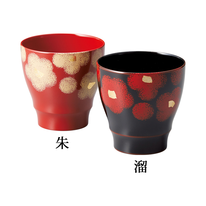 リビングモチーフ 越前漆器 凛 ブラック高脚椀フリーカップ2個