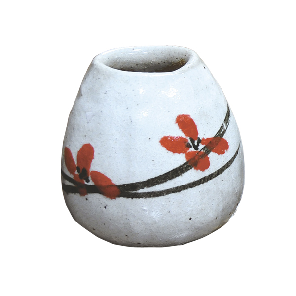 花器 花入 華絵 G5-3705 小さい ミニ 花瓶 一輪挿し 陶器 和室 花
