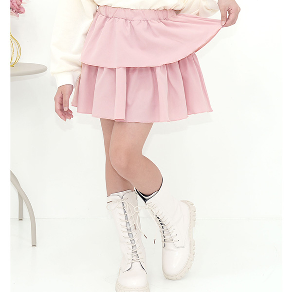 TRALALA リボン付きフリルミニスカート ピンク Mサイズ　新品未使用 TRALALA リボン付きフリルミニスカート ピンク Mサイズ 新品未使用