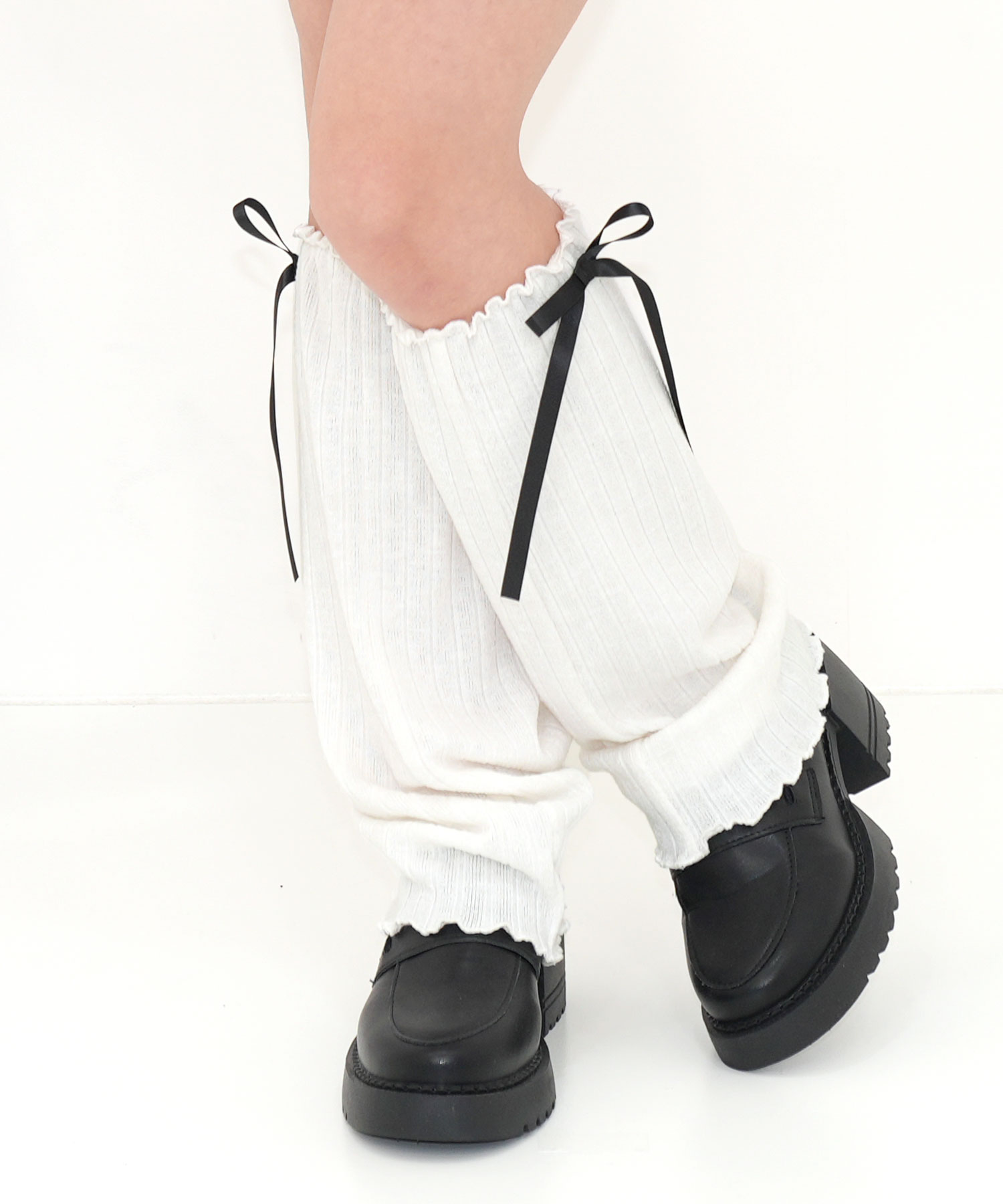 Bee des Bee レッグウォーマー 子供服 キッズ ジュニア 女の子 リボン