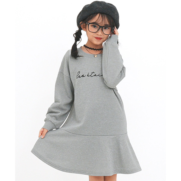 Bee des ワンピース キッズ 子供服 女の子 トレーナー 長袖 通園