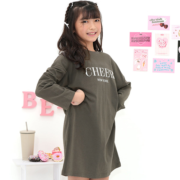 Bee des Bee 【クーポンで60％OFF】 プリントワンピース 長袖 子供服