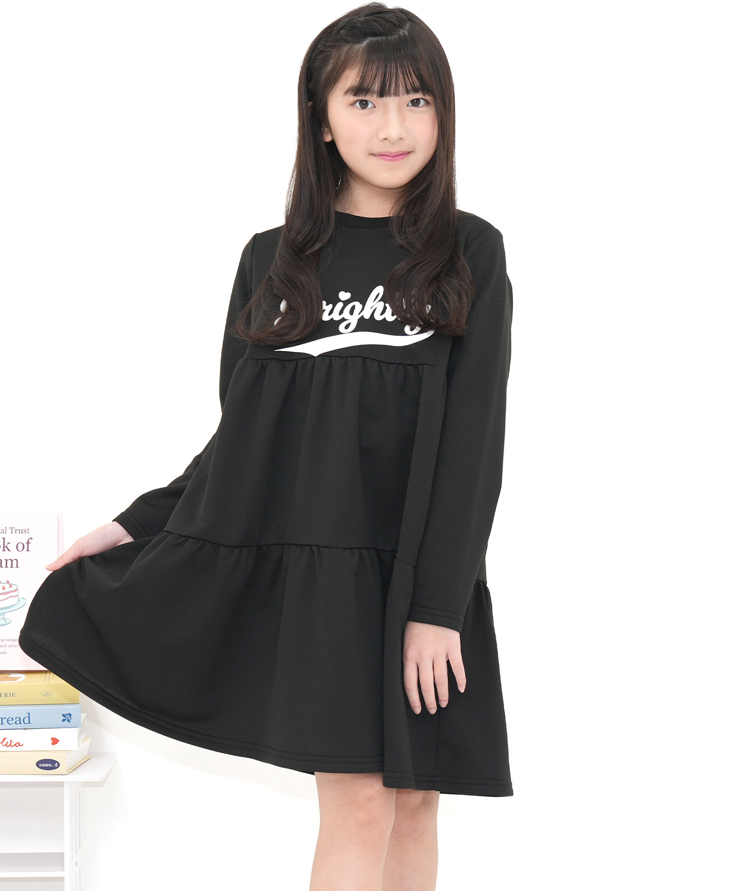Bee des Bee ティアードワンピース 長袖 子供服 キッズ ジュニア