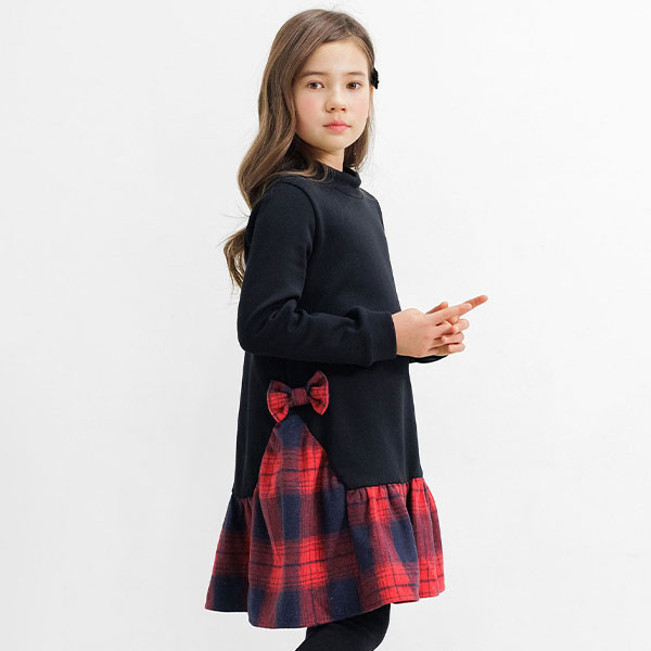裏起毛 ワンピース 子供服 女の子 キッズ 子供 発表会 入学式 服 100 110 120 130 140 150 | Bee des Bee | 13