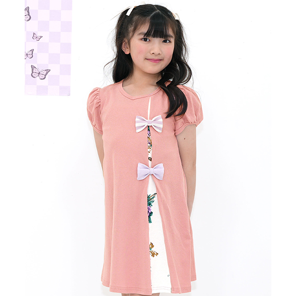 ワンピース キッズ 子供服 女の子 カジュアル チェック 発表会 入学式 半袖 90 100 110 120 130 140 | Bee des Bee | 10