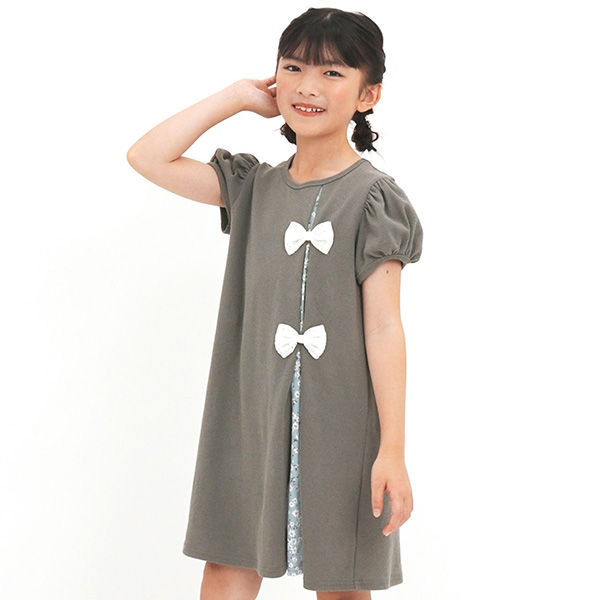 ワンピース キッズ 子供服 女の子 カジュアル チェック 発表会 入学式 半袖 90 100 110 120 130 140 | Bee des Bee | 11