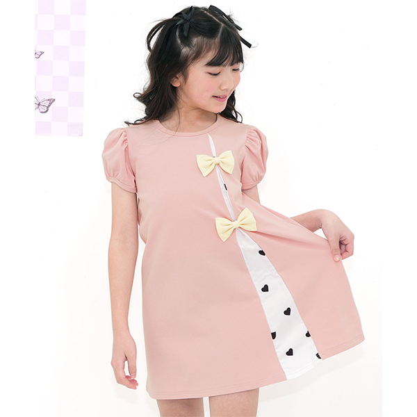 ワンピース キッズ 子供服 女の子 カジュアル チェック 発表会 入学式 半袖 90 100 110 120 130 140 | Bee des Bee | 12