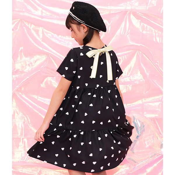 SPUNKYGIRL ワンピース キッズ 夏 半袖ワンピース ウエストゴム