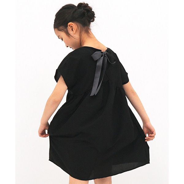 ワンピース キッズ 子供服 女の子 リボン 半袖 セレモニー 結婚式 100 110 120 130 140 150 | Bee des Bee | 02