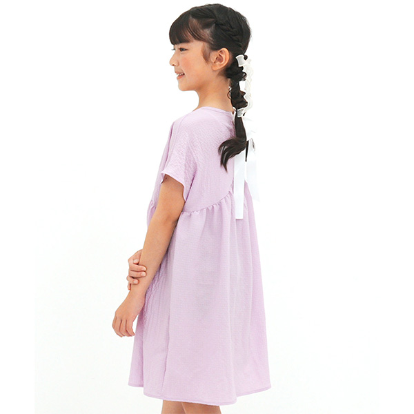 ワンピース キッズ 子供服 女の子 リボン 半袖 セレモニー 結婚式 100 110 120 130 140 150 | Bee des Bee | 03