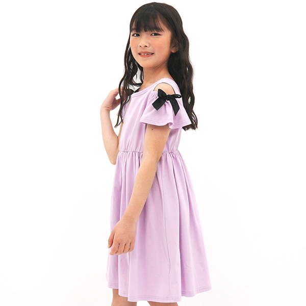Bee des ワンピース キッズ 子供服 女の子 オフショルダー