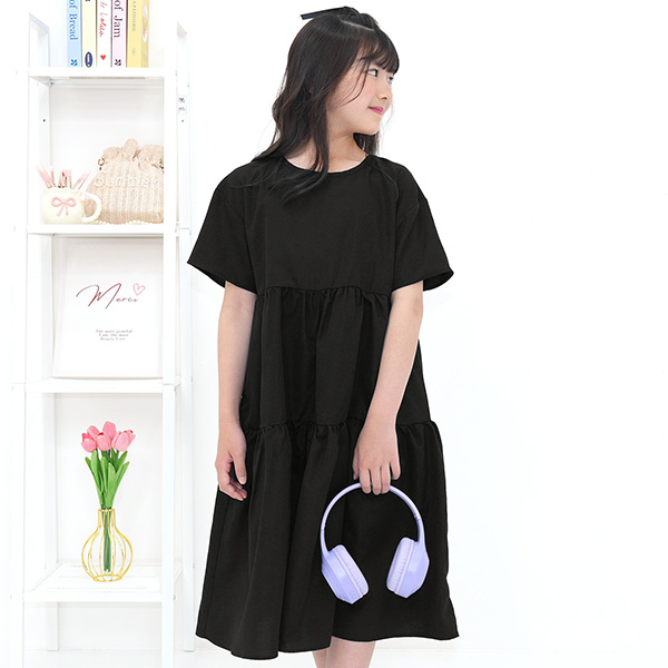 Bee des Bee 【浴衣・夏物TIMESALE】 ティアードワンピース 半袖 子供
