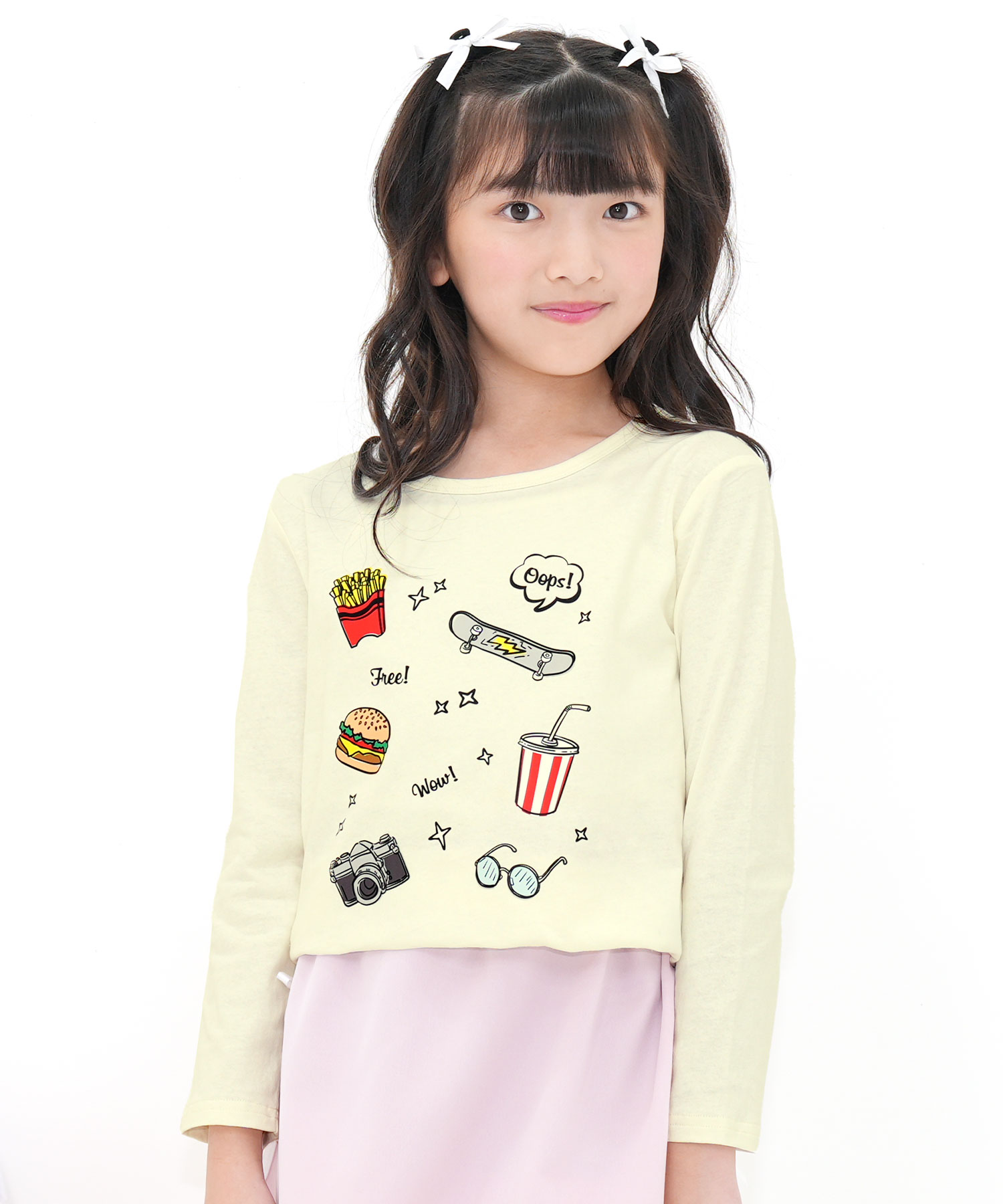 Bee des Bee 【クーポンで20％OFF】 プリントTシャツ トップス 長袖