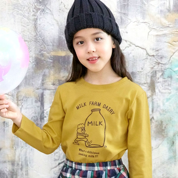 プリントTシャツ 男の子 女の子 子供服 キッズ 綿100％ 長袖 100 110