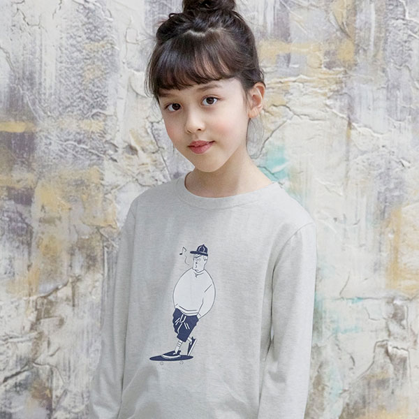 プリントTシャツ 男の子 女の子 子供服 キッズ 綿100％ 長袖 AW新色 