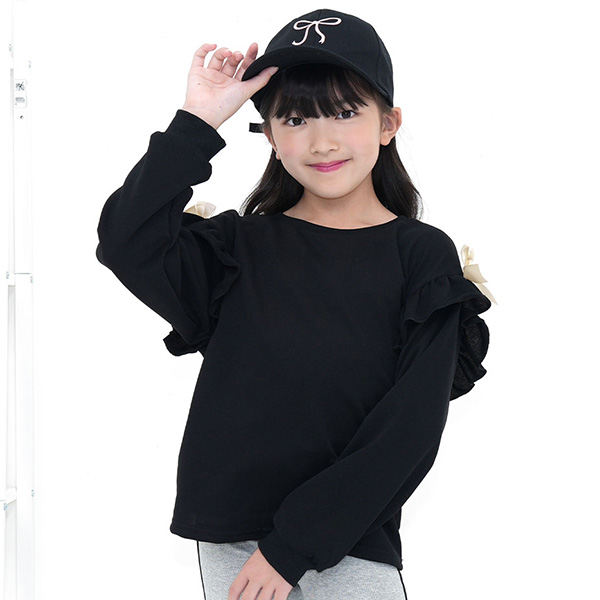 Bee des トップス 子供服 キッズ 女の子 フリル 長袖 通園 通学