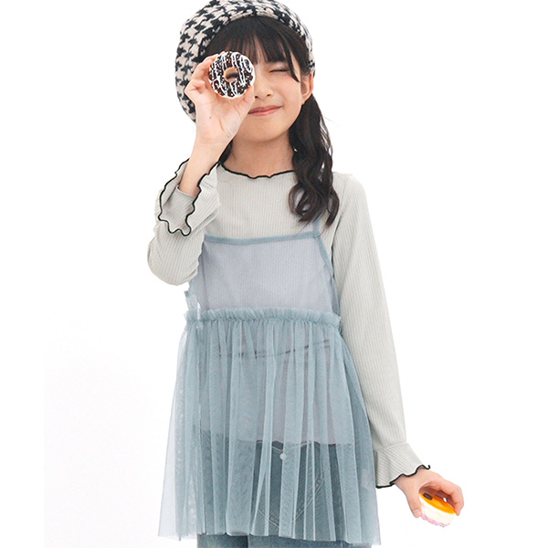 Bee des アンサンブル トップス 子供服 キッズ 女の子 チュール