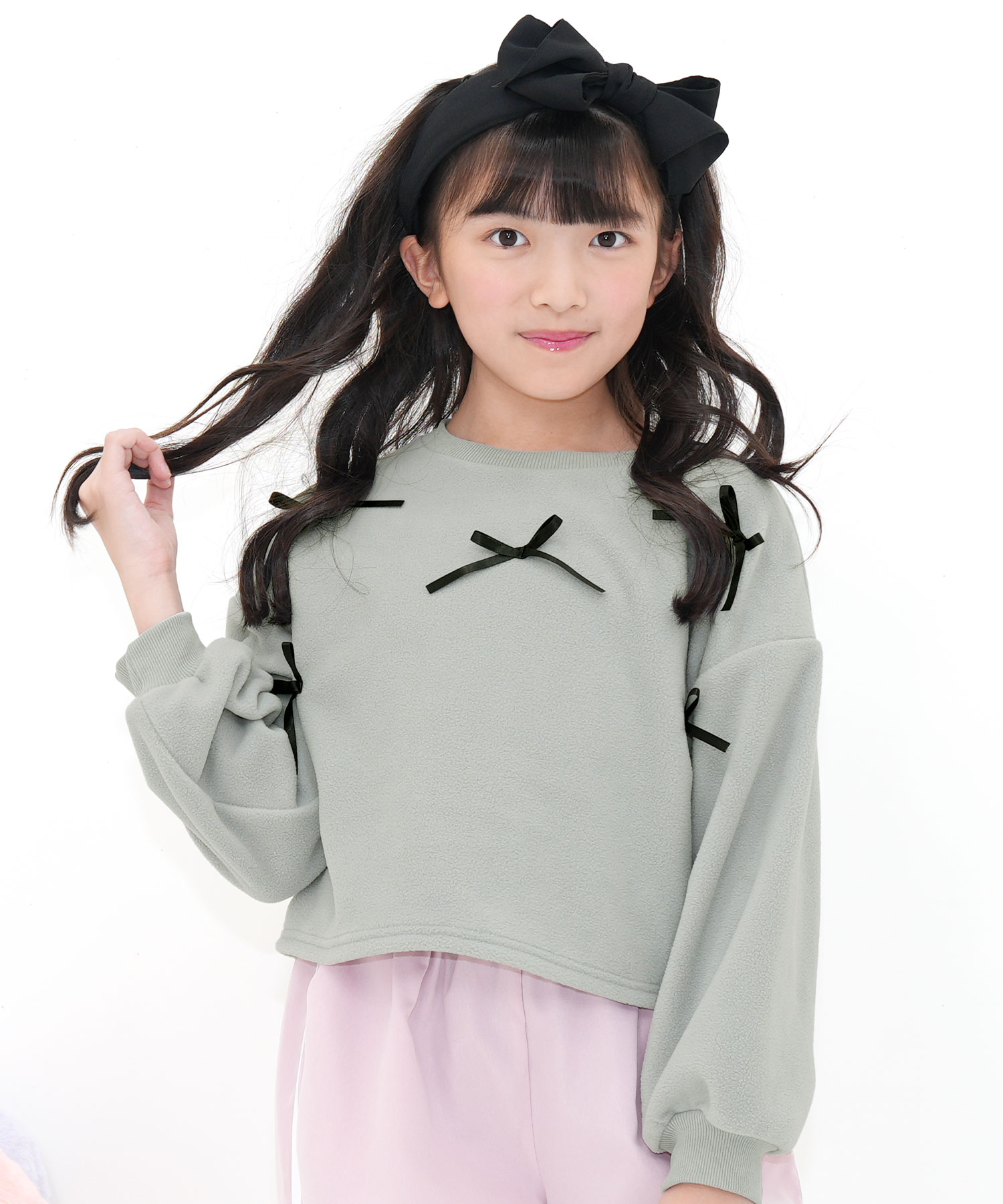 Bee des Bee 【クーポンで15％OFF】 クロップド丈リボントップス