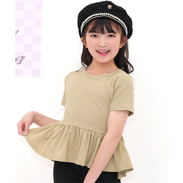 女の子　子供服　春夏　49点　まとめ売り　90 95 長袖　半袖　Tシャツ　秋冬 Bee des Bee 【浴衣・夏物TIMESALE】 ペプラムトップス 半袖 子供服