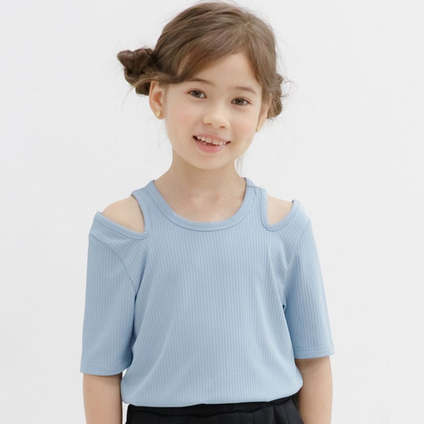 Bee des Bee 【クーポンで半額】 カットアウトトップス 半袖 子供服 