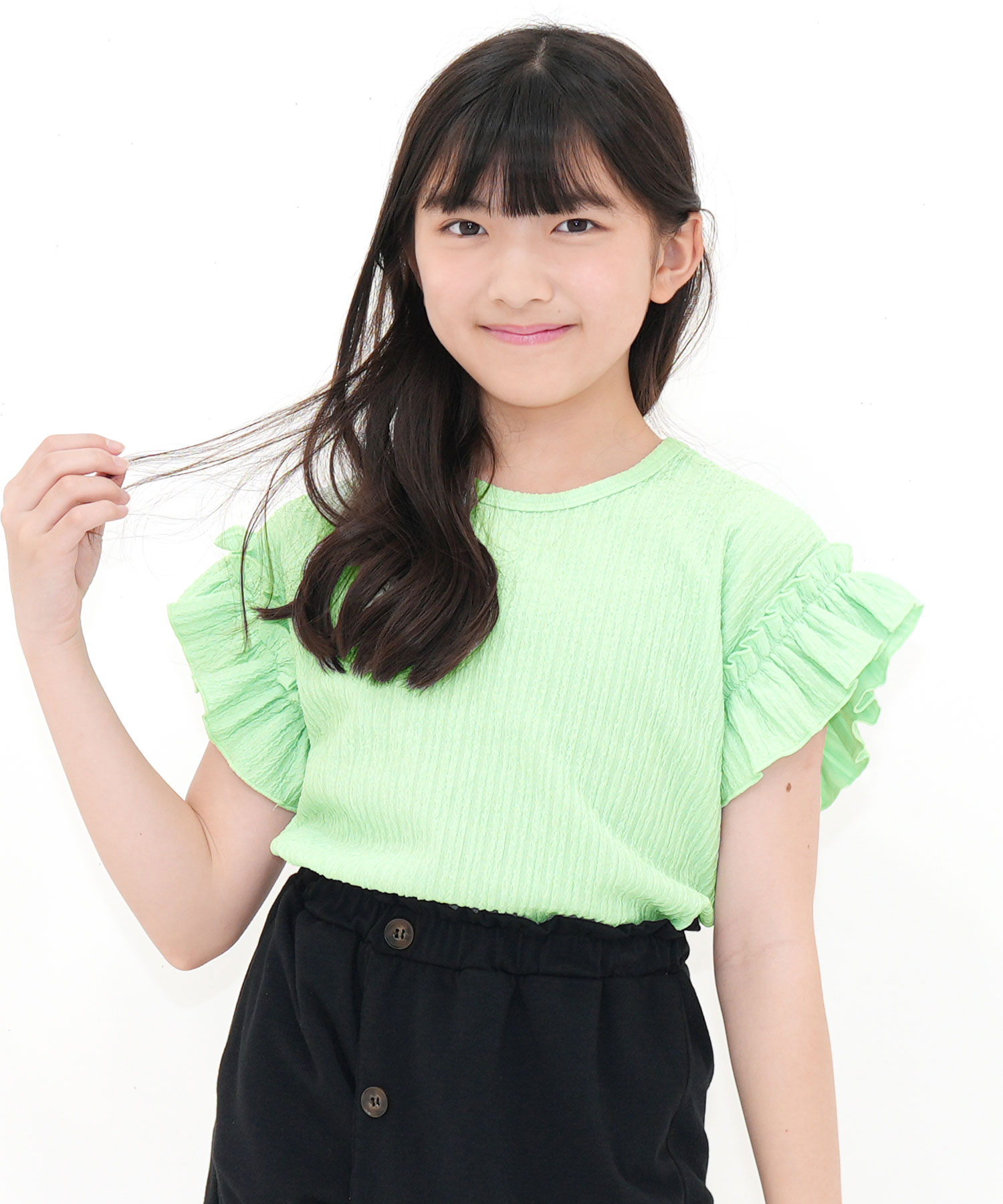 Bee des Bee 【クーポンで60％OFF】 フリル袖トップス 半袖 子供服