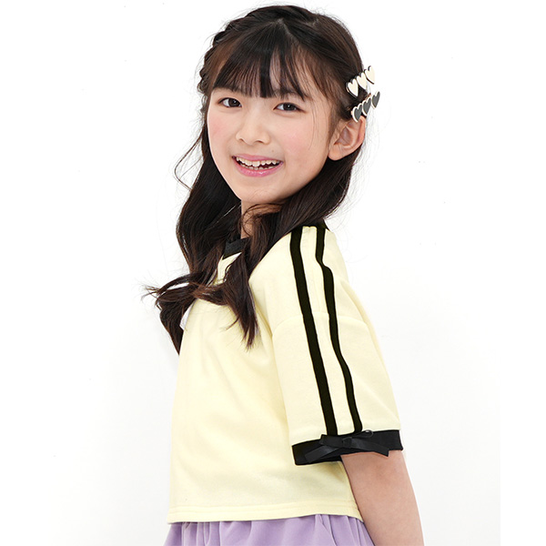 Bee des Bee 【浴衣・夏物TIMESALE】 クロップド丈ライントップス T
