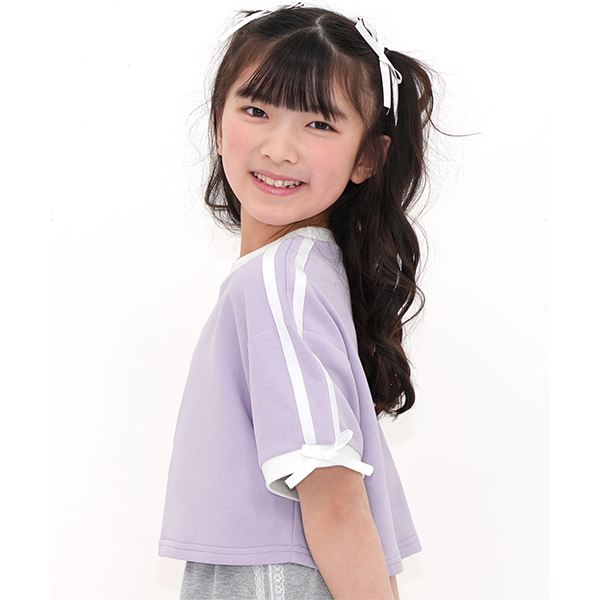 Bee des Bee 【浴衣・夏物TIMESALE】 クロップド丈ライントップス T